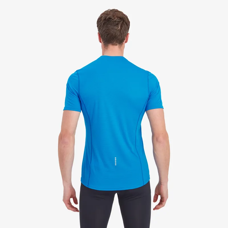 Montane Mens Dart Nano Zip T-Shirt Electric Blue-4